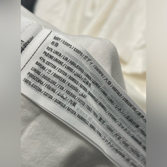Abercrombie & Fitch linen cotton blend high slit maxi skirt L - Picture 6 of 9